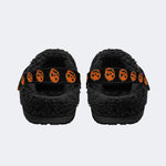 Halloween Horror Night Print - Fur Lined Slippers/Sandals