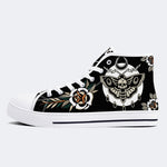 Unisex Death Moth Vintage Print - High Top Canvas