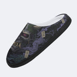 Shadow Realm Print Fleece-Lined Slippers