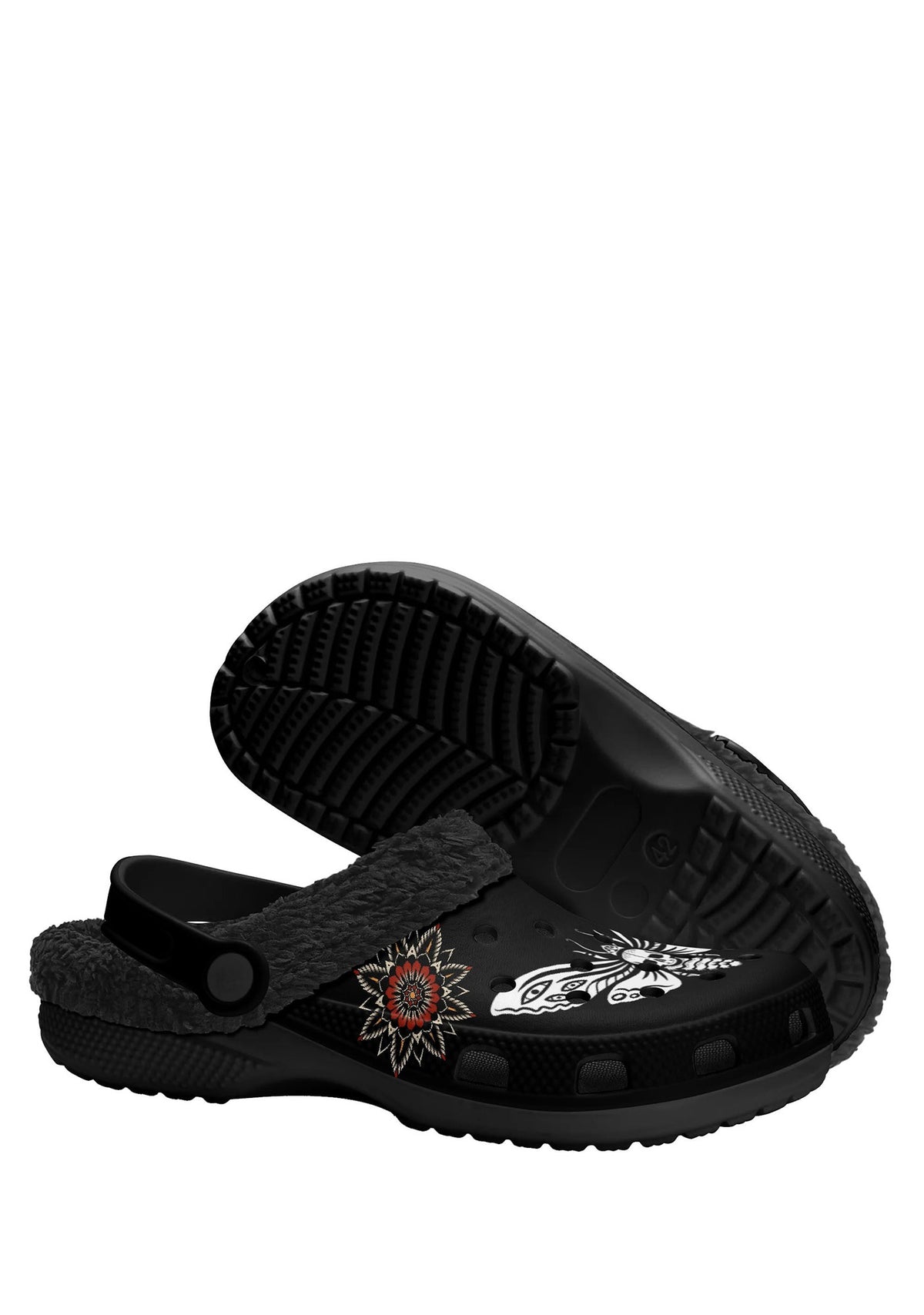 Death Blossom Moth Fuzzy Slippers