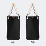 Unisex Tiger Print - Leather Handbag