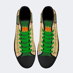 Unisex Skull&Letter Print - High Top Canvas