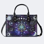 Libra Starry Sky - Leather Handbag
