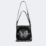Tarot Skull Butterfly Print - Bucket Bag