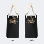 Unisex Tiger Print - Leather Handbag