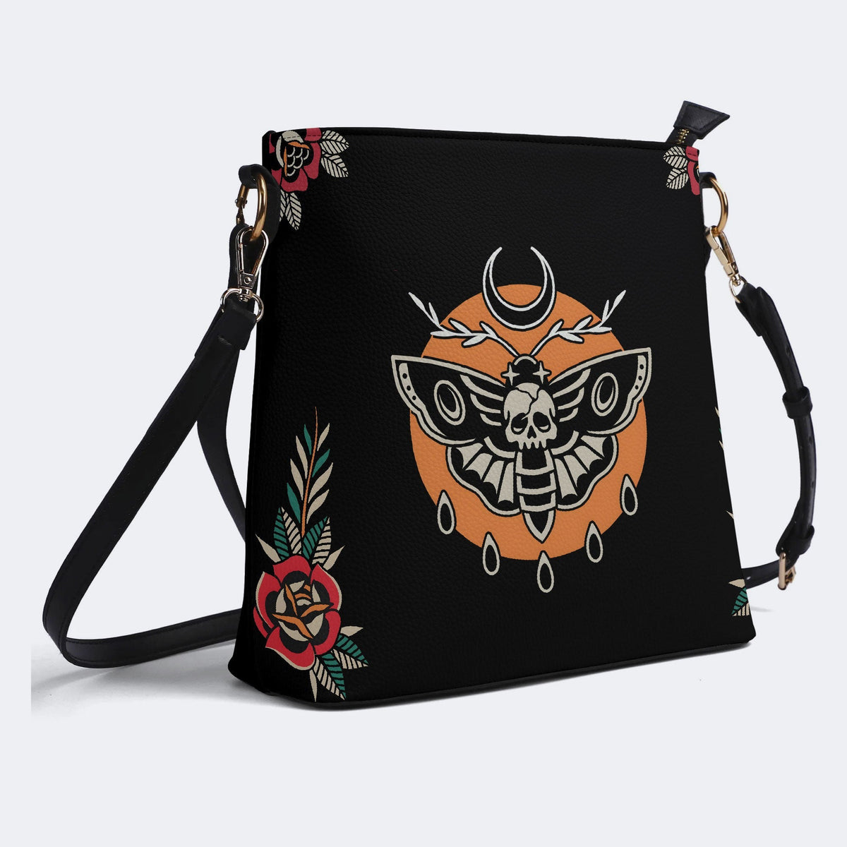 Death Moth Vintage Print - Bucket Bag