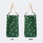 Green Plaid Death Moth - Leather Handbag