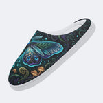 Lunar Rune Walkers Print Fleece-Lined Slippers