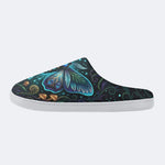 Lunar Rune Walkers Print Fleece-Lined Slippers