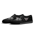Unisex Death Moth&Skull - Slip On Shoes