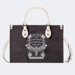 Vintage Death Moth Print - Leather Handbag