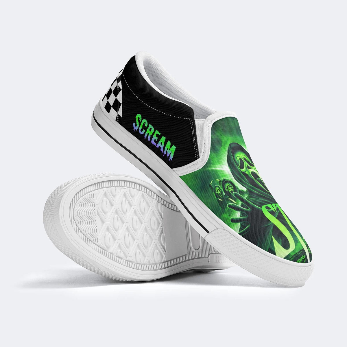 Horror Graphic Print - Slip On Shoes