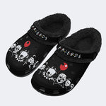The Monsters Print - Fur Lined Slippers/Sandals