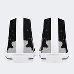 Unisex Skull&Letter Print- High Top Canvas