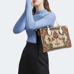 Eyes & Death Moth - Leather Handbag