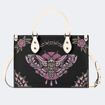 Classic Venom Moth Print - Leather Handbag