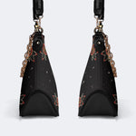 Moths Under The Moon - Leather Crossbody Bag