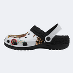 Old School Tiger & Snake Print - Fur Lined Slippers/Sandals