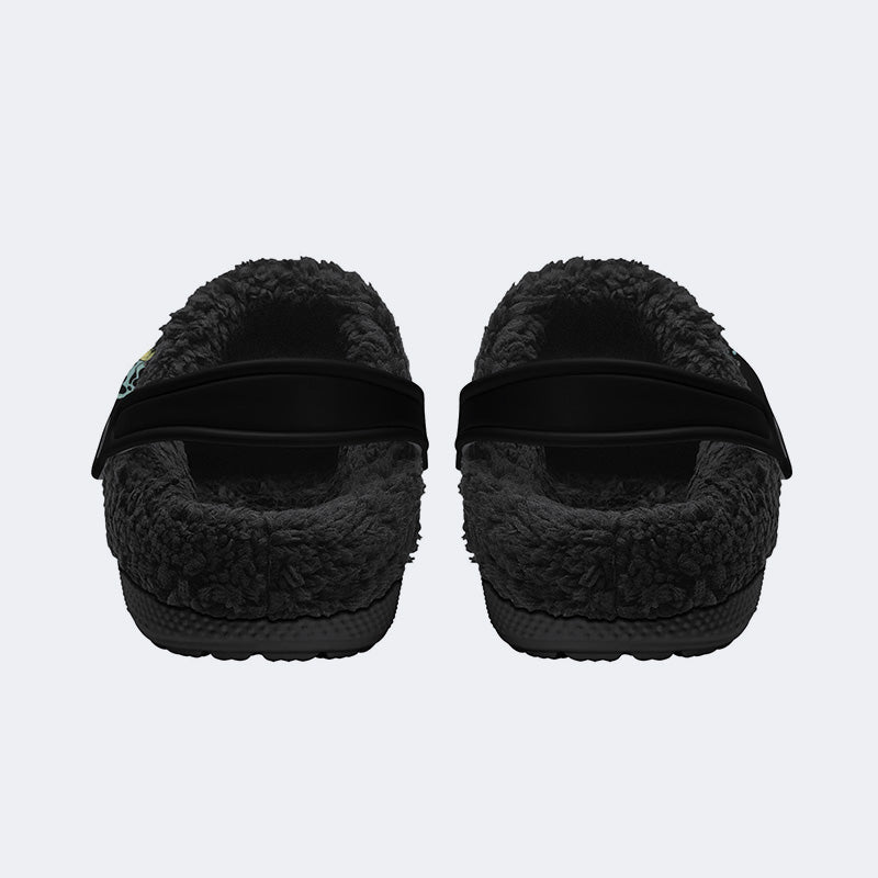 Creature From The Black Lagoon Print - Fur Lined Slippers/Sandals