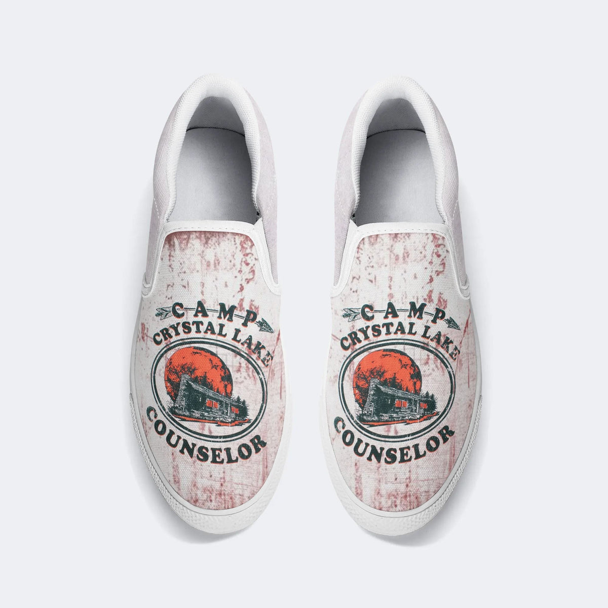 Bloody Camp Crystal Lake Counselor Unisex - Slip On Shoes