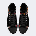 Death Moth Vintage Print - High Top Canvas