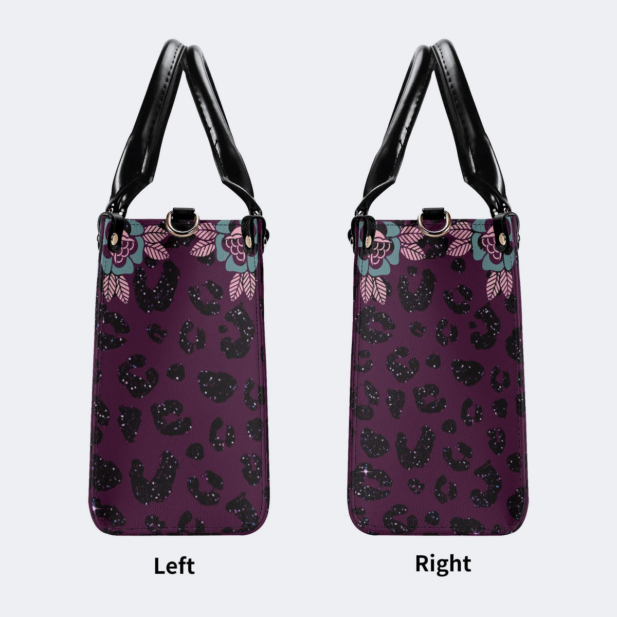 Death Moth Vintage Print - Leather Handbag