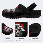 Unisex Horror Terrifier Print - Fur Lined Slippers/Sandals