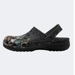 Retro Dark Mushroom Eyes Halloween Print - Slippers/Sandals