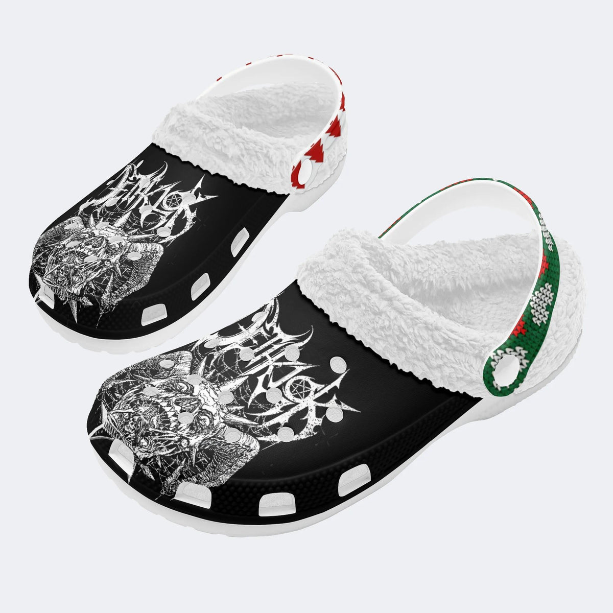 Melodic Death Metal Print - Fur Lined Slippers