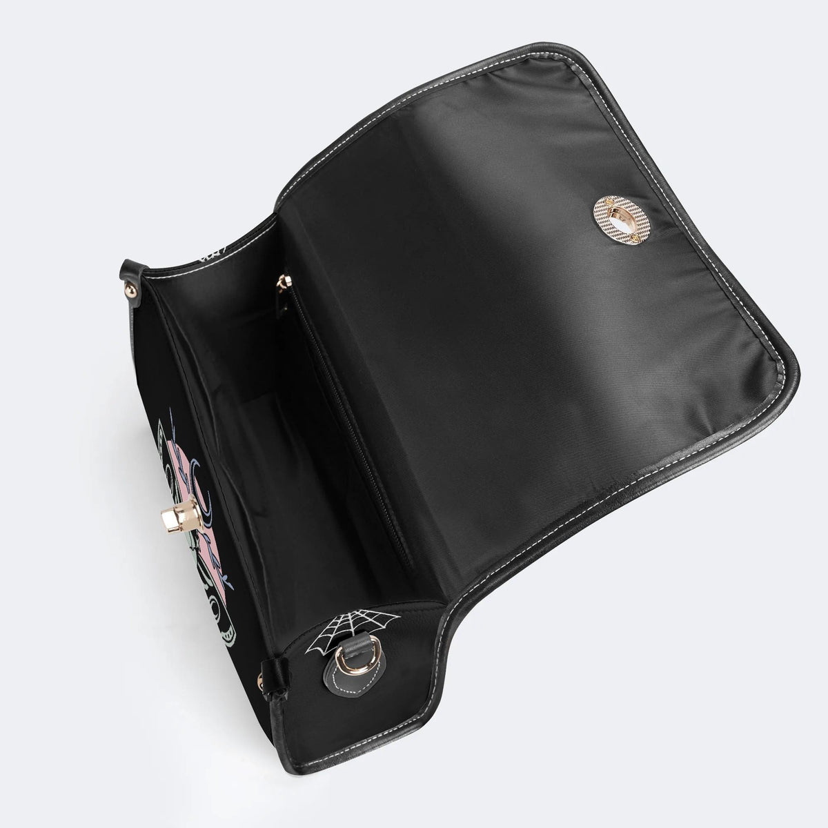 Death Moth Vintage Print - Leather Satchel Bag