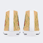Unisex Skull&Letter Print - High Top Canvas