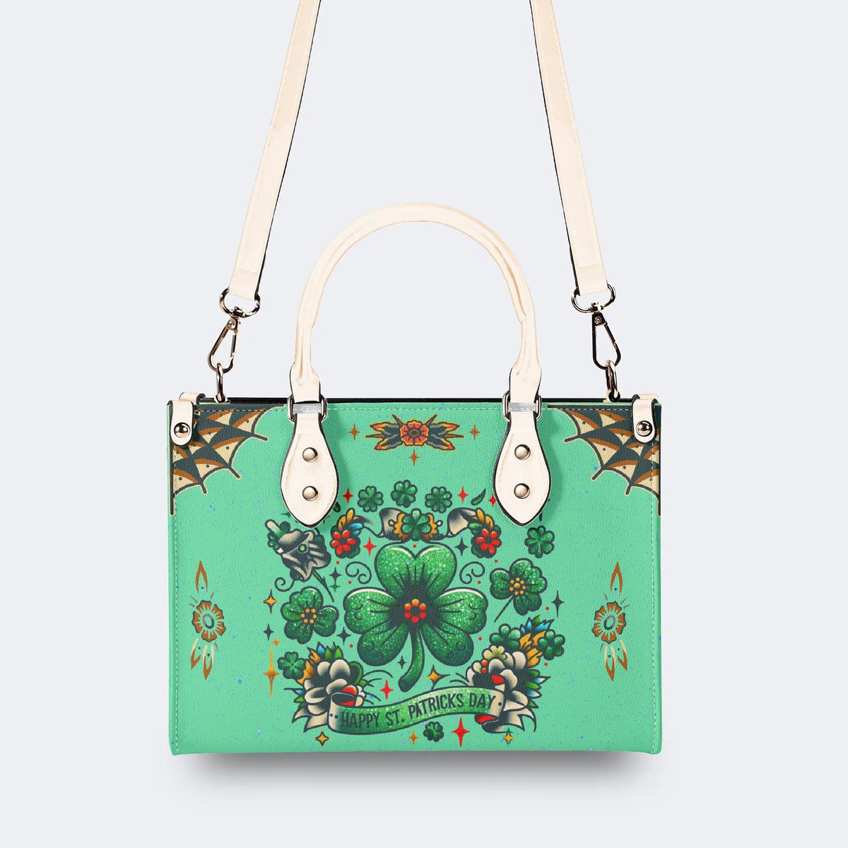 Happy St. Patrick's Day - Leather Handbag