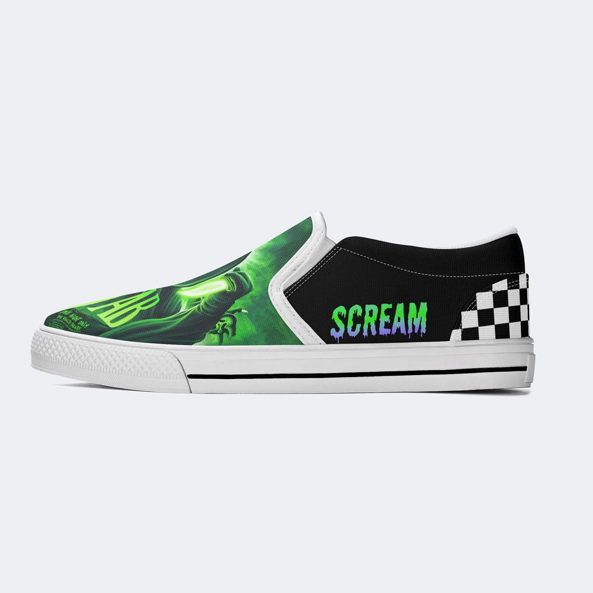 Horror Graphic Print - Slip On Shoes