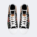 Unisex Death Moth Vintage Print - High Top Canvas