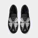Unisex Death Moth Print - Slip On Shoes