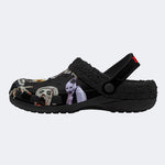 Unisex Horror Terrifier Print - Fur Lined Slippers/Sandals