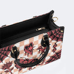 Gothic Tattoo Print - Leather Handbag