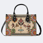 Eyes & Death Moth - Leather Handbag