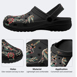Retro Panther And Bird Print - Slippers/Sandals