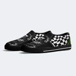 Unisex Death Moth&Skull Print - Slip On Shoes