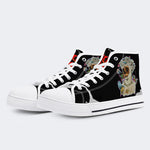 Unisex Skull&Letter Print- High Top Canvas