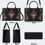 Unisex Tiger Print - Leather Handbag