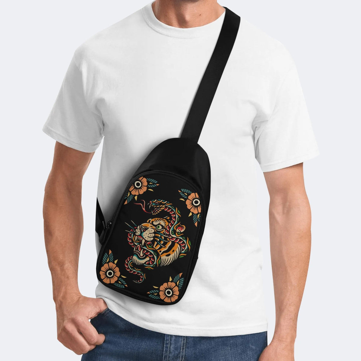Tiger Art Print - Chest Bag