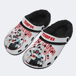 Unisex Horror Terrifier Print - Fur Lined Slippers/Sandals
