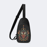Fire Tiger Traditional Tattoo Print - Chest Bag