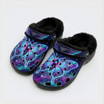 Cosmic Nebula Moth Fleece-Lined Clogs
