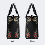 Eyes&Flower Art Print - Leather Handbag