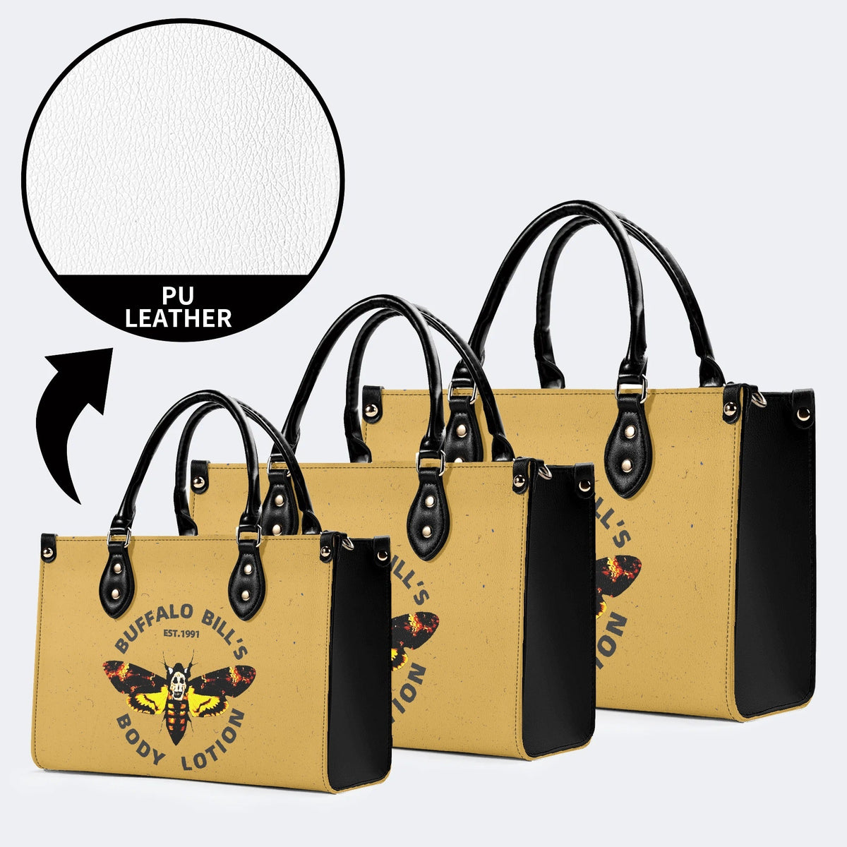 Body Lotion Surreal Death Moth - Leather Handbag