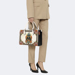 Vintage Black Panther On The Boat - Leather Handbag