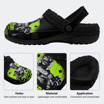 Creature From The Black Lagoon Print - Fur Lined Slippers/Sandals